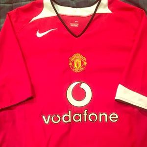 Manchester United UEFA Nike Sz L Jersey